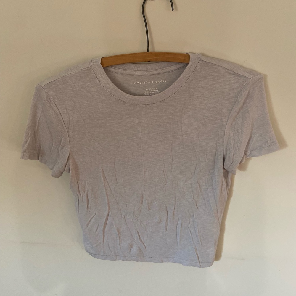 Soft American eagle baby tee
